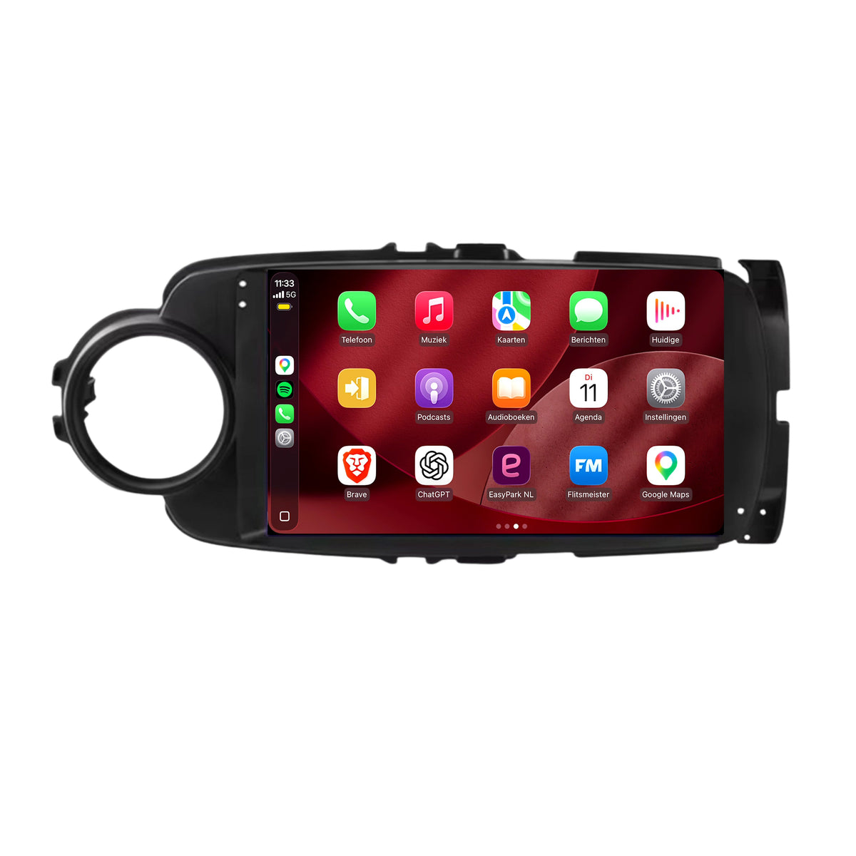 Autoradio CarPlay & Android Auto pour Toyota Yaris | 2011 à 2019 | 9 pouces | Android 15 | Noir | CTX-7287