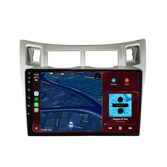 Autoradio CarPlay & Android Auto pour Toyota Yaris | 2005 à 2012 | 9 pouces | Android 15 | CTX-7289