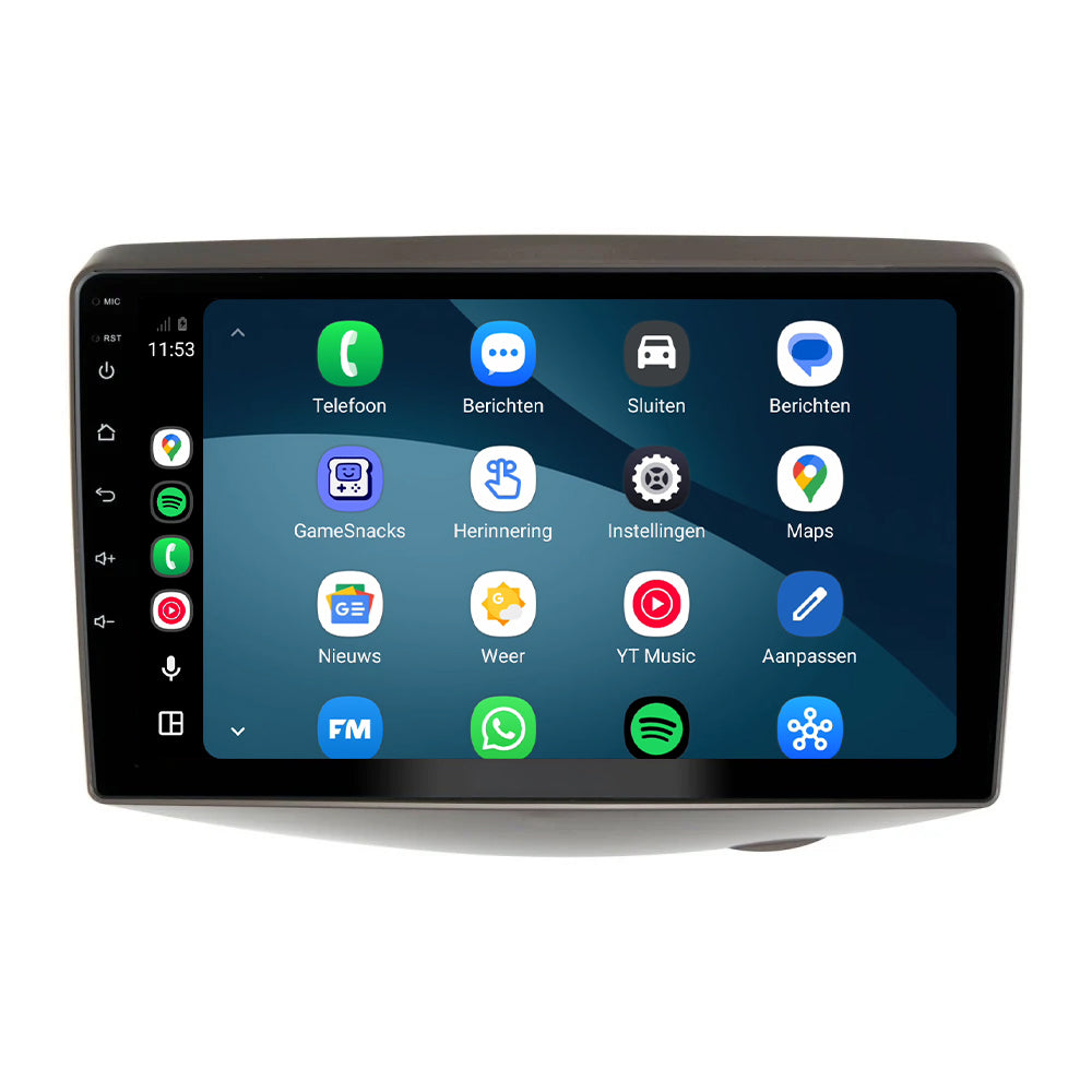 Toyota Yaris CarPlay & Android Auto Radio | 1999 bis 2005 | 9 Zoll | Android 15 | CTX-7351