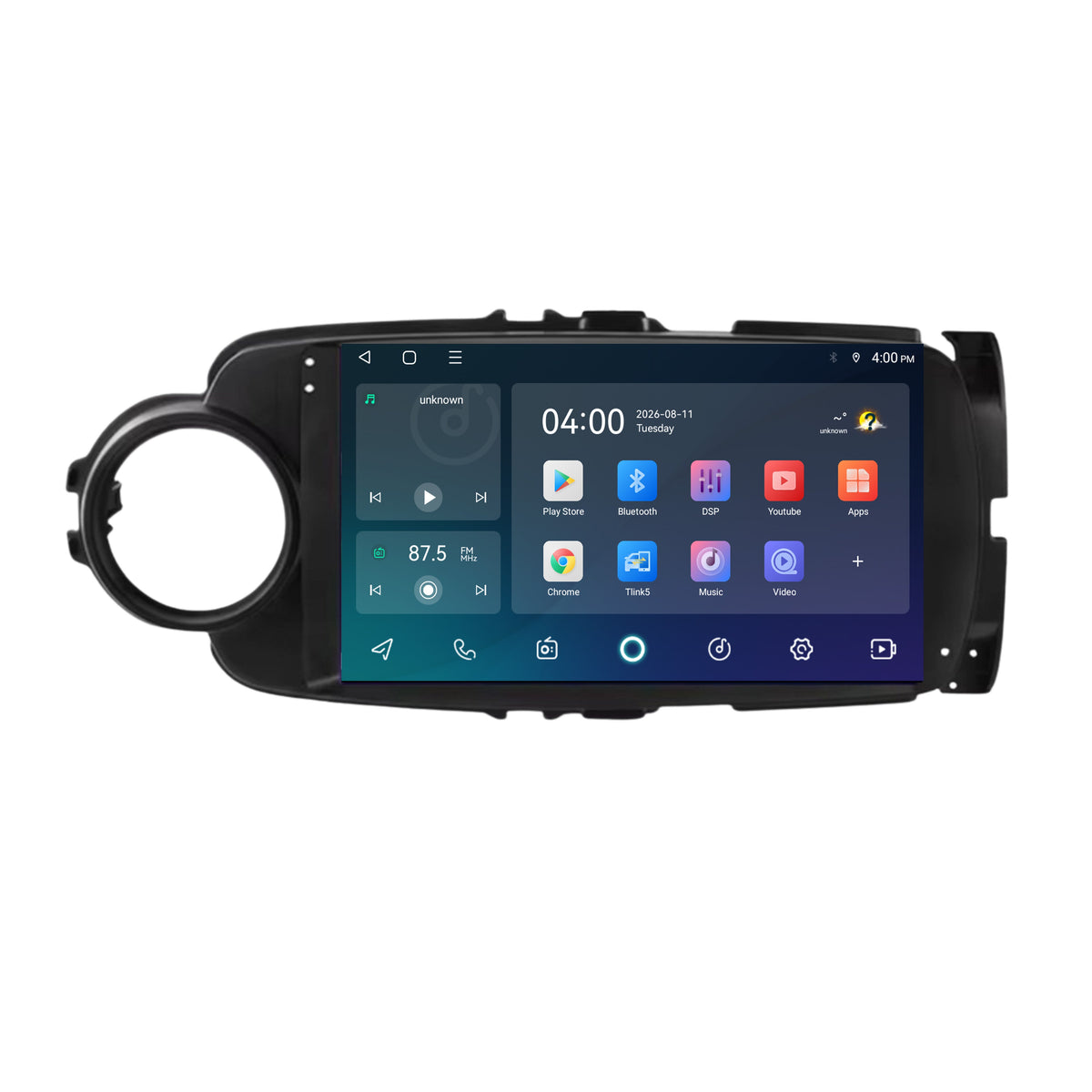 Autoradio CarPlay & Android Auto pour Toyota Yaris | 2011 à 2019 | 9 pouces | Android 15 | Noir | CTX-7287