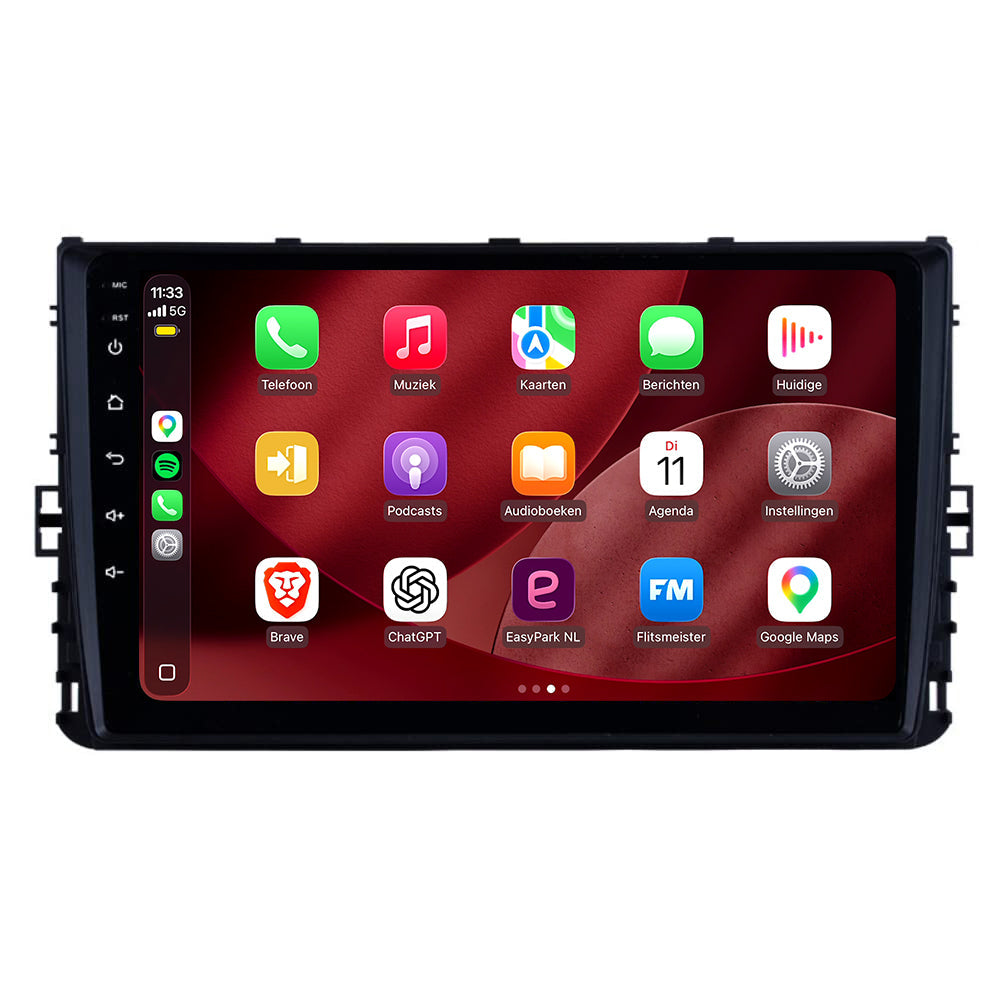 Radio con CarPlay y Android Auto para Volkswagen Tiguan | 2016 a 2023 | 9 pulgadas | Android 15 | Sin botones | CTX-7378