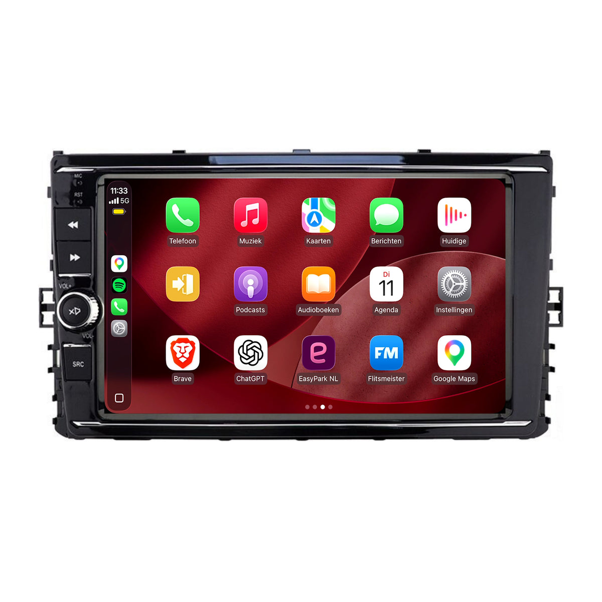 Volkswagen Passat B8 CarPlay & Android Auto Radio | 2014 bis 2023 | 9 Zoll | Android 15 | Mit Drehknopf | CTX-7357