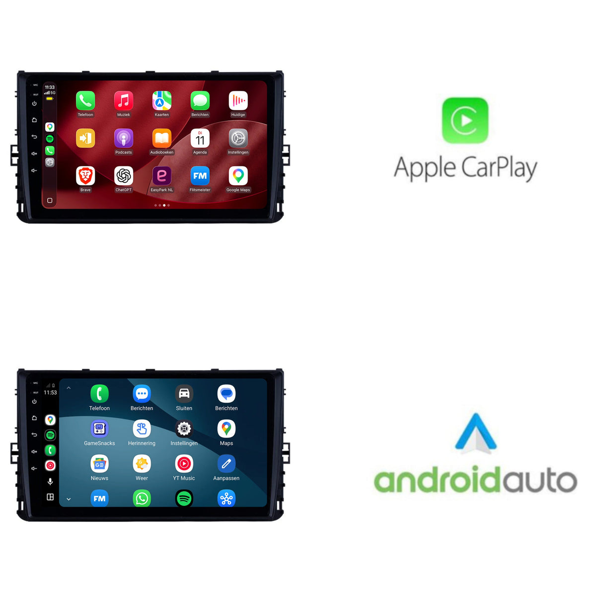 Volkswagen Polo 6 CarPlay & Android Auto radio | 2017 to 2025 | 9 inch | Android 15 | Without buttons | CTX-7377