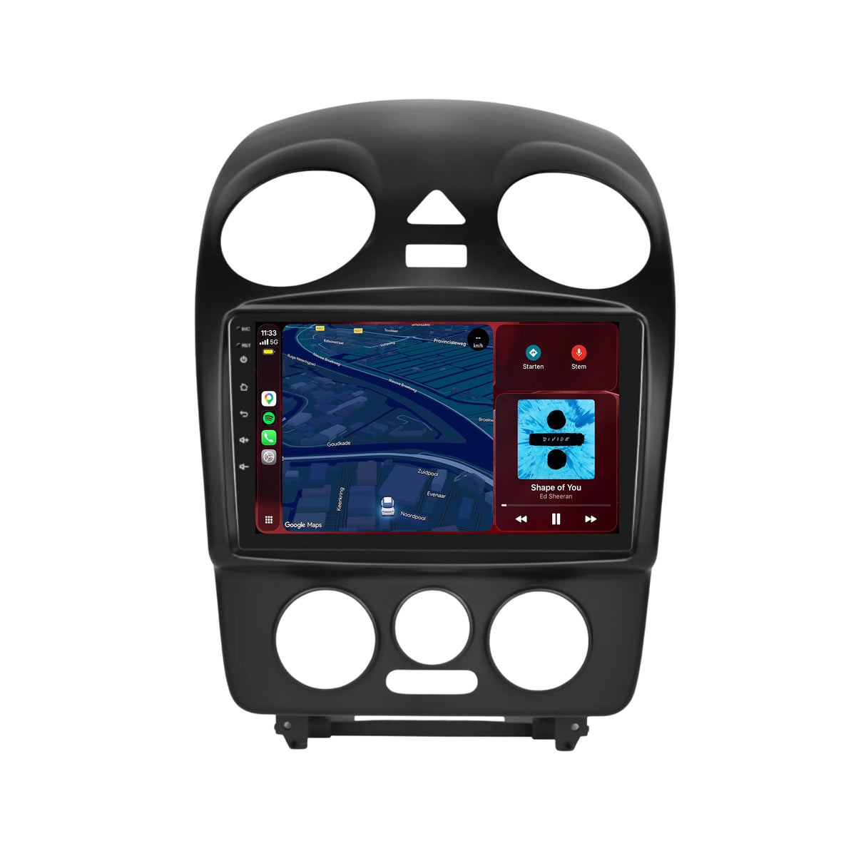 Volkswagen Beetle CarPlay & Android Auto Radio | 2004 bis 2010 | 9 Zoll | Android 15 | CTX-7312
