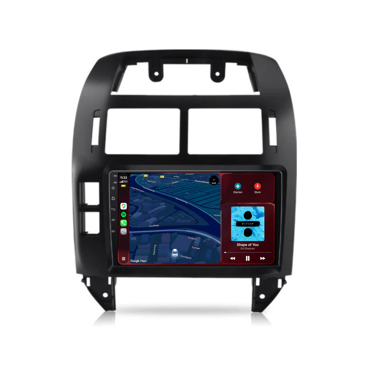 Radio con CarPlay y Android Auto para Volkswagen Polo | 2002 a 2009 | 9 pulgadas | Android 15 | CTX-7239