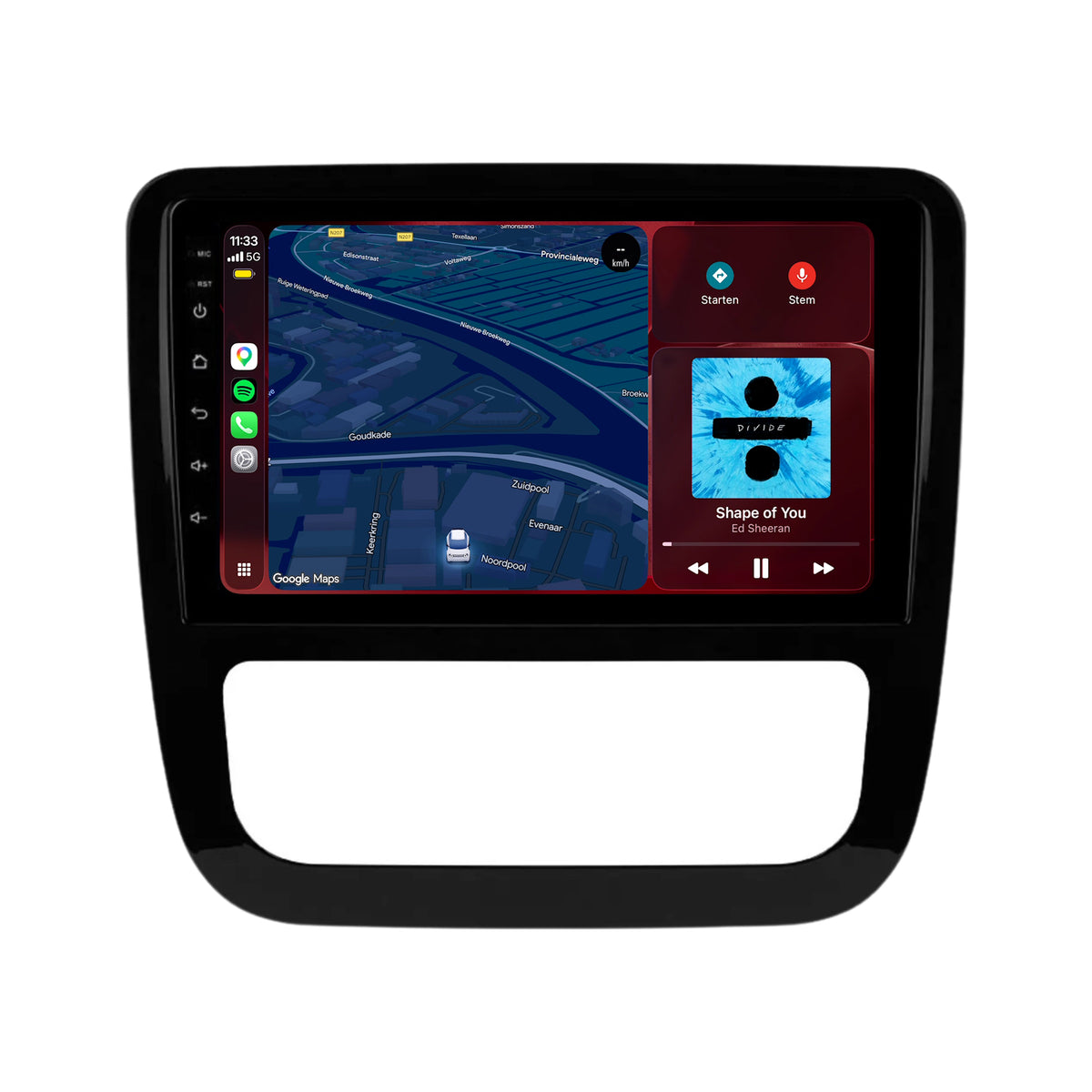 Volkswagen Scirocco CarPlay & Android Auto radio | 2008 t/m 2013 | 10 inch | Android 15 | CTX-7462