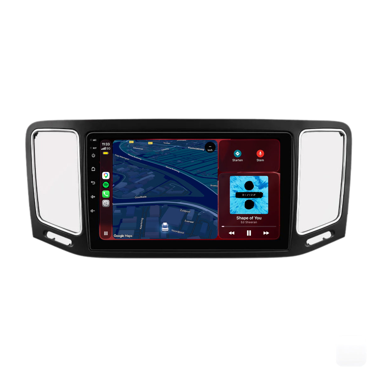 Volkswagen Sharan CarPlay & Android Auto radio | 2010 t/m 2023 | 9 inch | Android 15 | CTX-7453