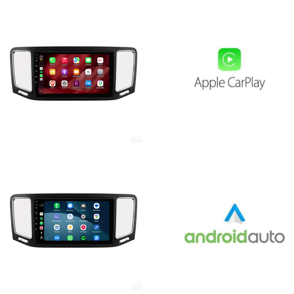 Volkswagen Sharan CarPlay & Android Auto radio | 2010 t/m 2023 | 9 inch | Android 15 | CTX-7453