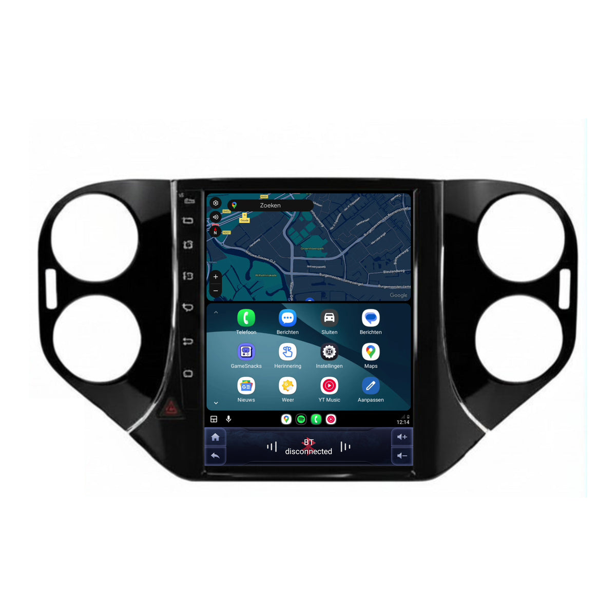 Volkswagen Tiguan CarPlay & Android Auto radio | 2007 to 2016 | 9.7 inch | Android 15 | CTX-7419