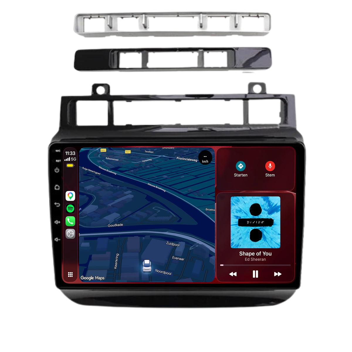 Volkswagen Touareg CarPlay & Android Auto Radio | 2011 bis 2017 | 9 Zoll | Android 15 | CTX-7209