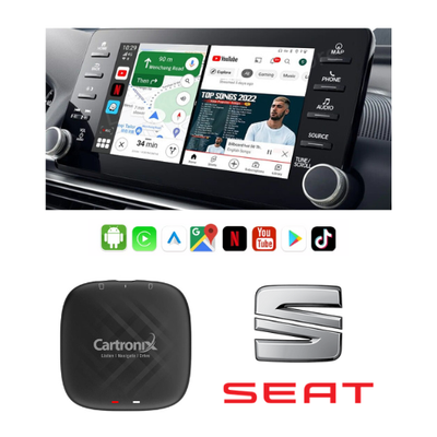 CarPlay YouTube box CTX-777 | Draadloos voor Seat  | Android 15