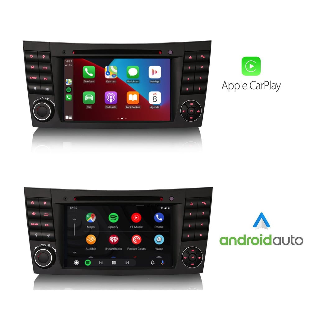 Mercedes E-Class W211 radio CarPlay Android Auto | 2003 - 2008
