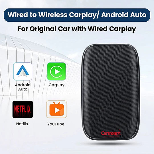 Cartronix CarPlay AI box | YouTube & Netflix | Wireless