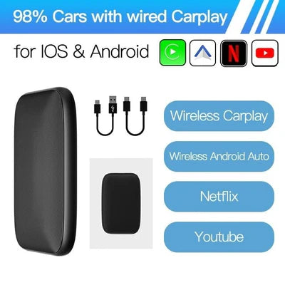 Cartronix CarPlay AI box | YouTube & Netflix | Wireless