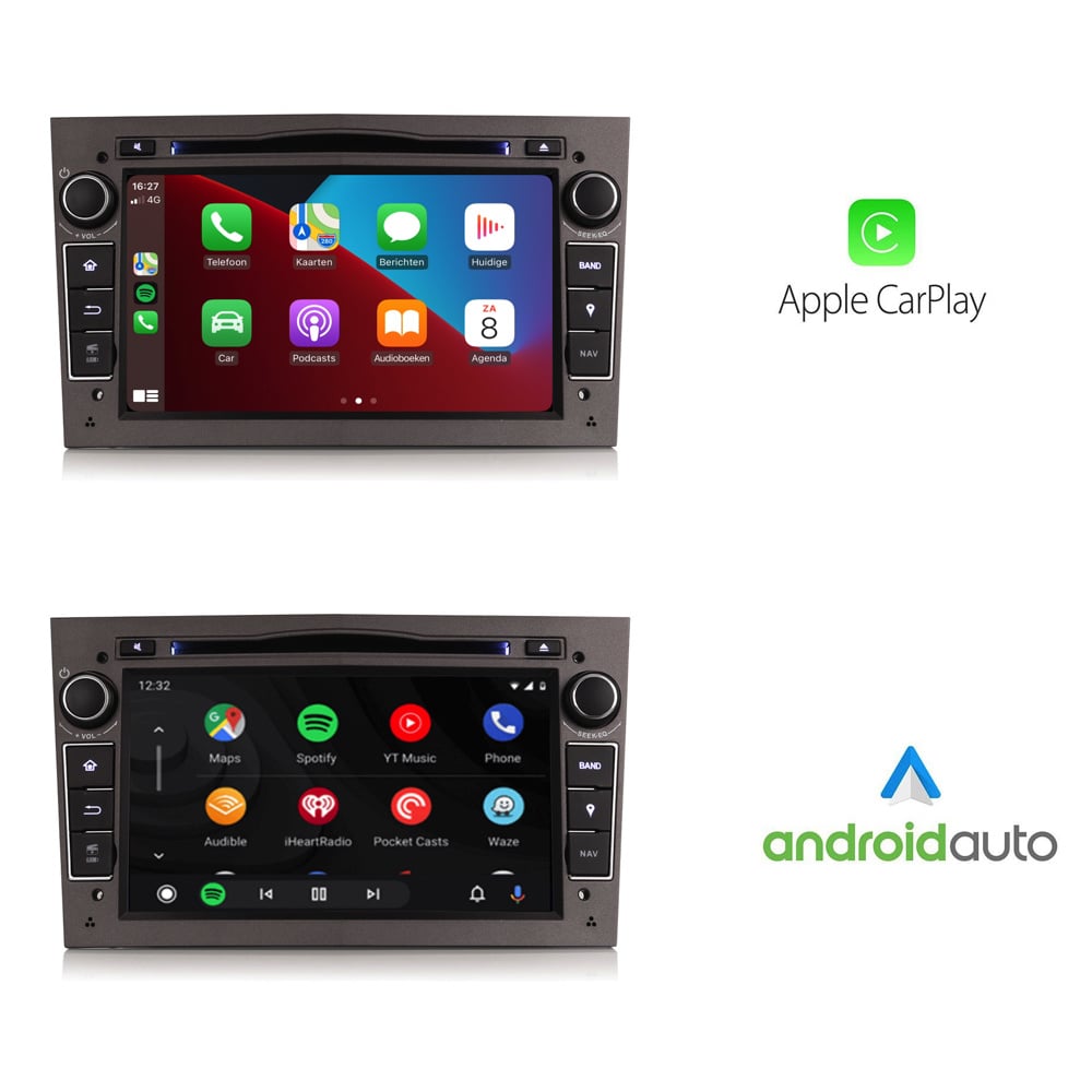 Autoradio CarPlay Opel | Android Auto | 4GB 8-core | Grigio