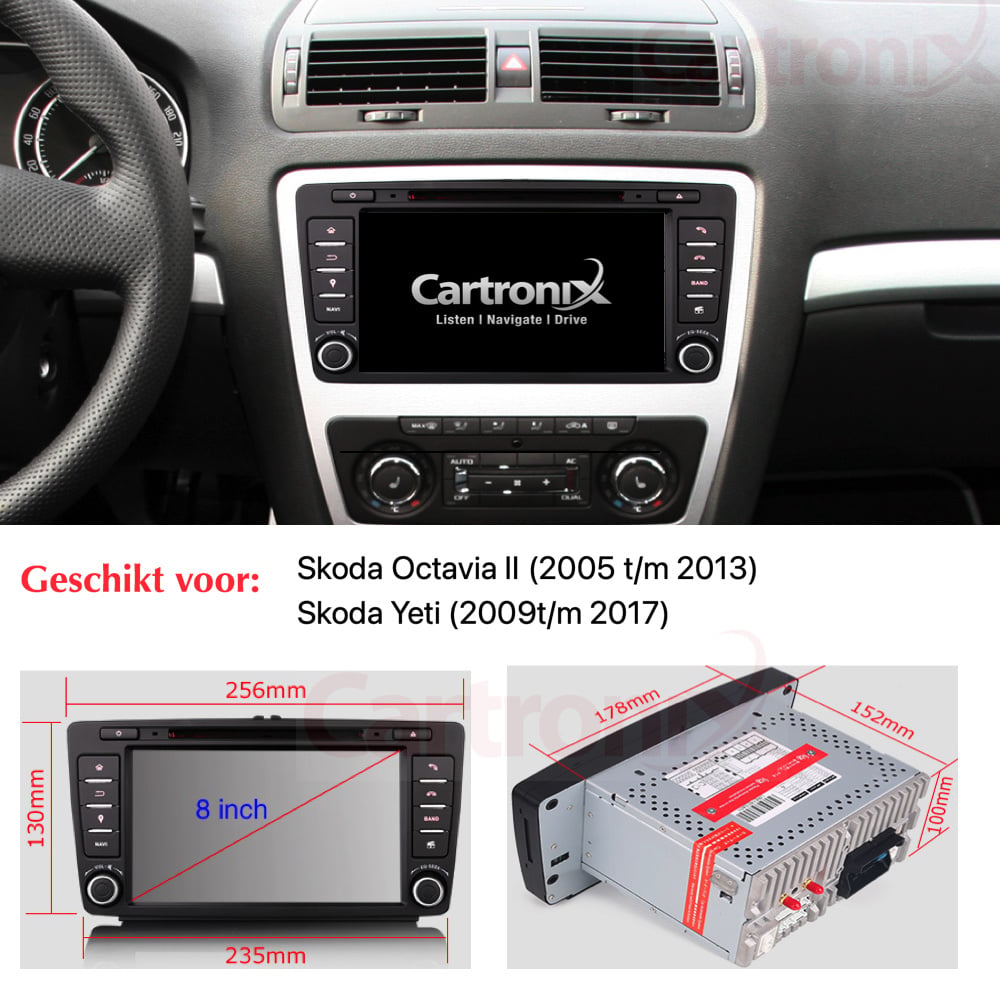 Skoda Octavia & Yeti CarPlay | Android 16 | Bluetooth | WI-FI