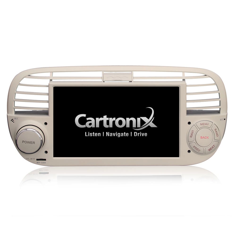 Fiat 500 CarPlay | 2007 a 2015 | Autorradio Android 16 beige