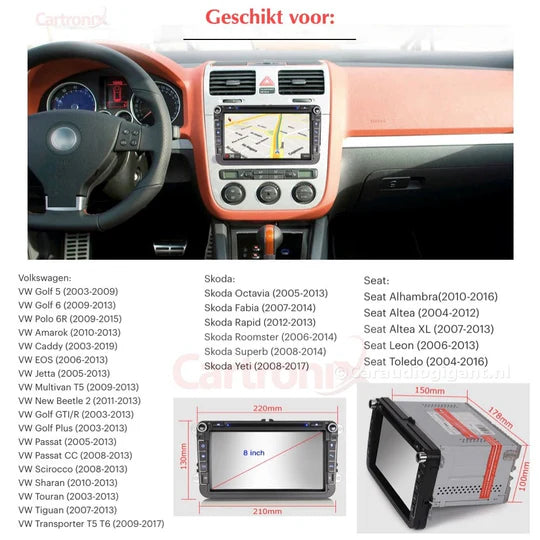 CarPlay Car Radio for Seat | Android 12 | 4GB | Android Auto