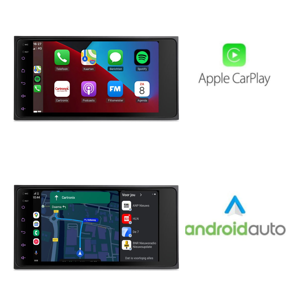 Toyota Hilux | Android 16 | Autoradio | 2001 t/m 2011 | CarPlay & Android Auto | Qualcomm