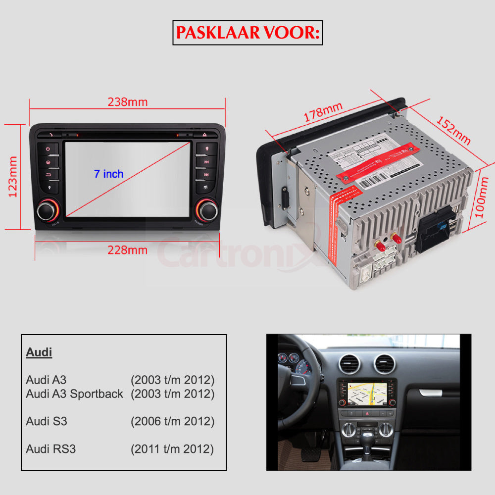 CarPlay Audi A3/S3/RS3 | Android 16 | Android Auto