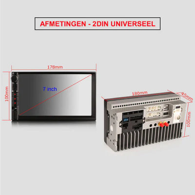 Dubbel-din autoradio | CarPlay | 4GB/64GB | Android Auto