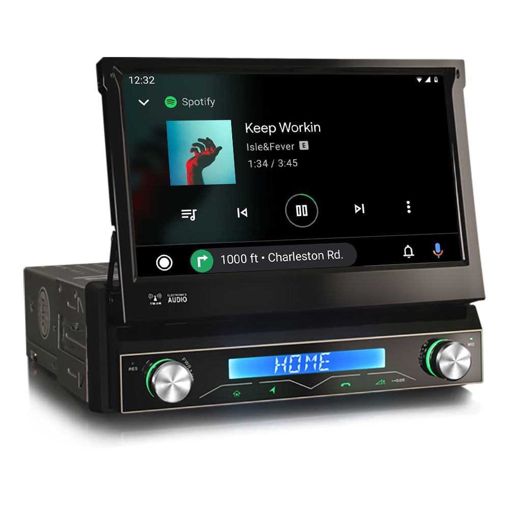 Autoradio 1 DIN con schermo a scomparsa | Android Auto | Android 16 | Cartronix