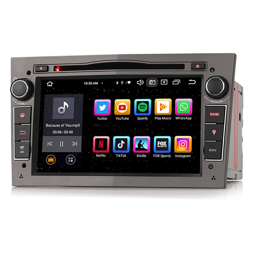 Autoradio CarPlay Opel | Android Auto | 4GB 8-core | Grigio