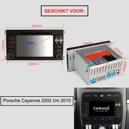Porsche Cayenne Car Radio | CarPlay | Android Auto | Android 13