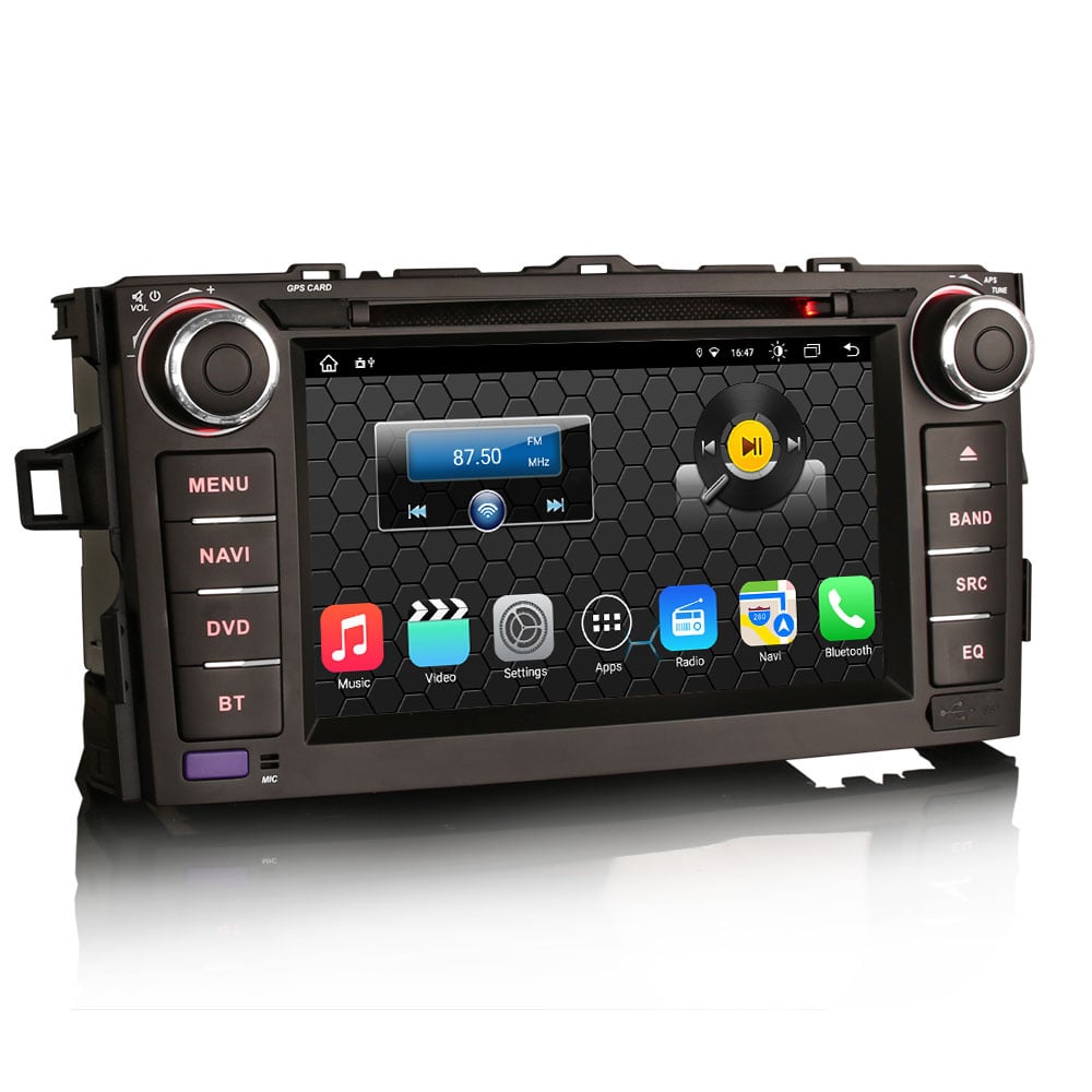 Radio samochodowe do Toyota Auris | Nawigacja UE i CarPlay | Android 16