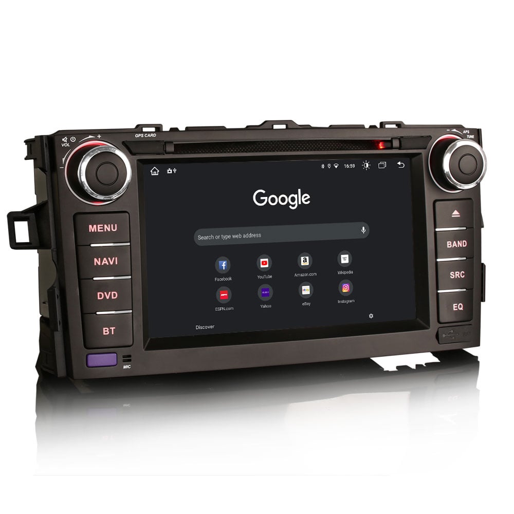 Radio samochodowe do Toyota Auris | Nawigacja UE i CarPlay | Android 16