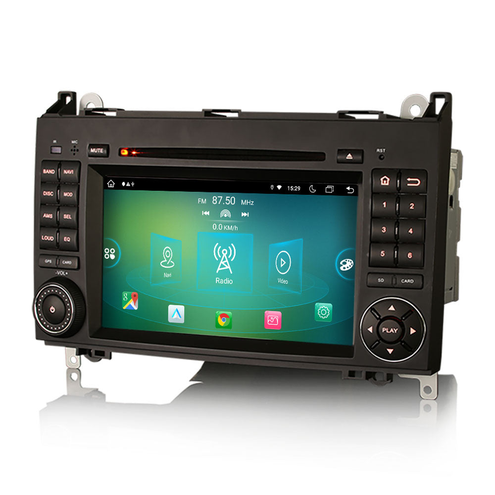 Mercedes Clase A/B, Sprinter, Vito/Viano y VW Crafter | Android 14 | Autorradio | CarPlay y Android Auto
