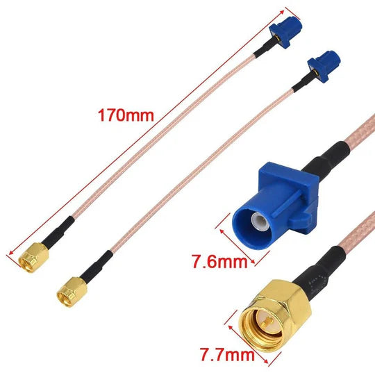 GPS adapter cable | Fakra (m) to SMA (m)