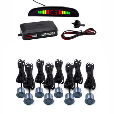 Cartronix Parksensoren-Set (8 Sensoren) | Grau | Einparkhilfe | CTX-RFP-08