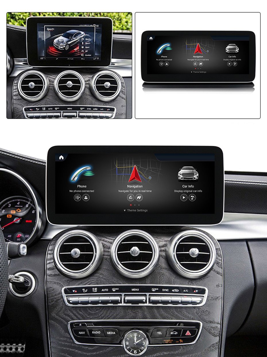 Mercedes C-Klasse CarPlay Autoradio 2014 bis 2018 | Android Auto | NTG 5.0