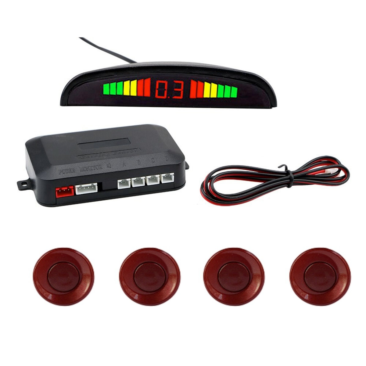 Sensori di parcheggio | Rosso Fiat | Assistenza al parcheggio | CTX-RP39