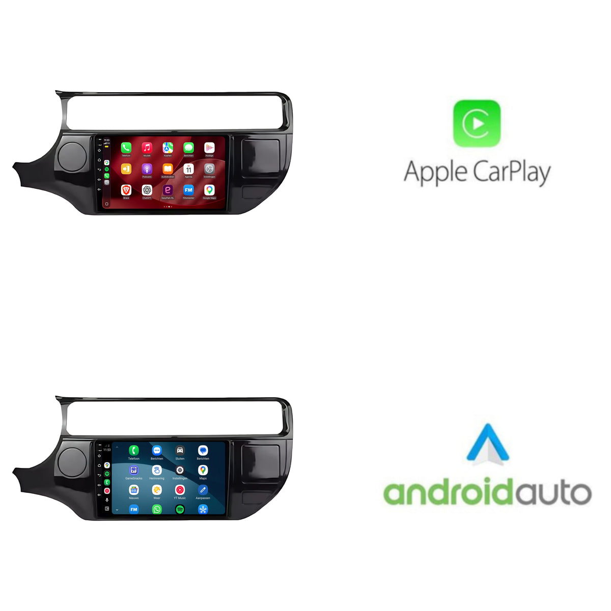 Autoradio con CarPlay e Android Auto per Kia Rio | 2015-2017 | 9 pollici | Android 15