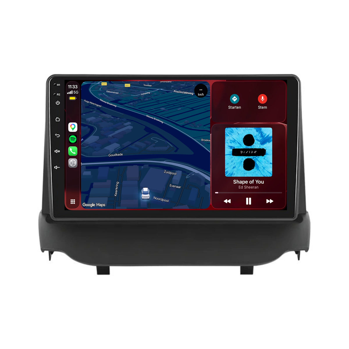 Ford EcoSport CarPlay & Android Auto Radio | 2014 bis 2017 | 9 Zoll | Android 15 | CTX-7290