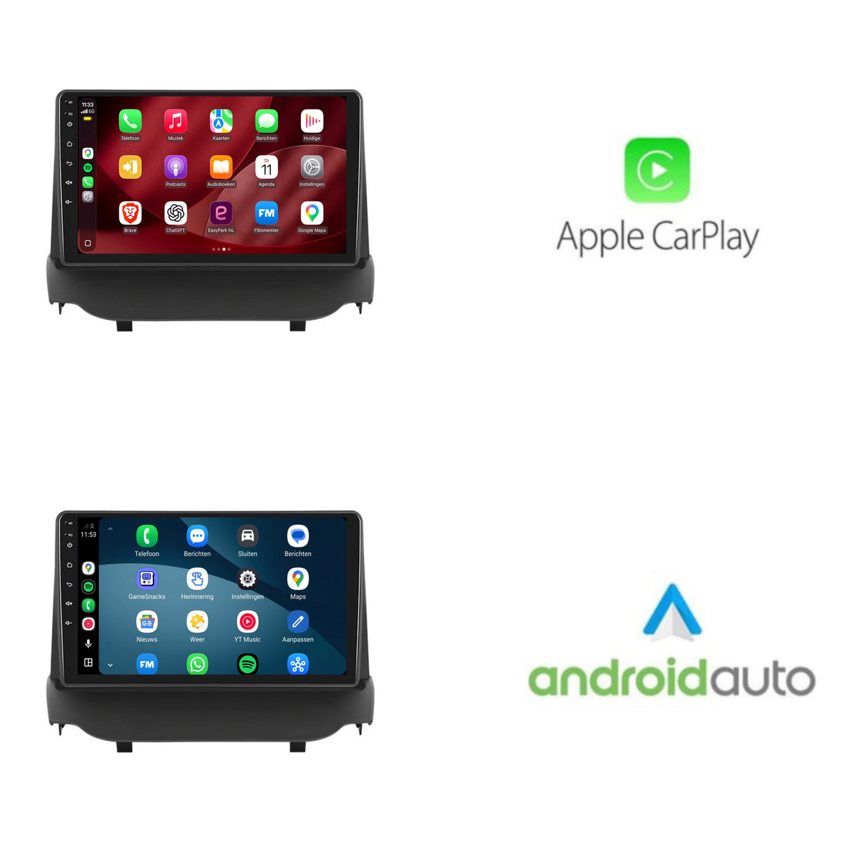 Ford EcoSport CarPlay & Android Auto Radio | 2014 bis 2017 | 9 Zoll | Android 15 | CTX-7290