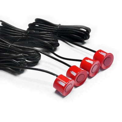 Parkeersensoren set | 4 sensoren | Geluid en Display | Rood