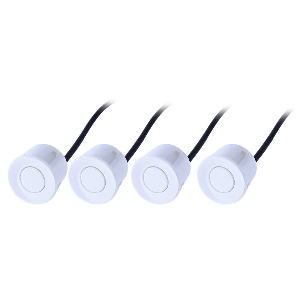 Parkeersensoren set | 4 sensoren | Geluid en Display | Wit