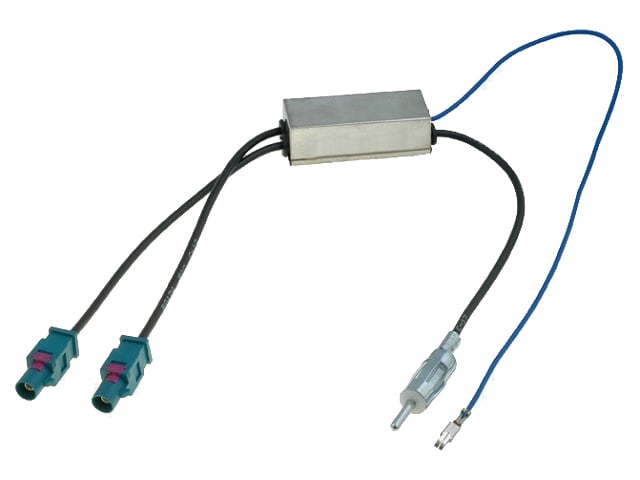 Amplificateur d'antenne radio | 2x Fakra vers connecteur DIN